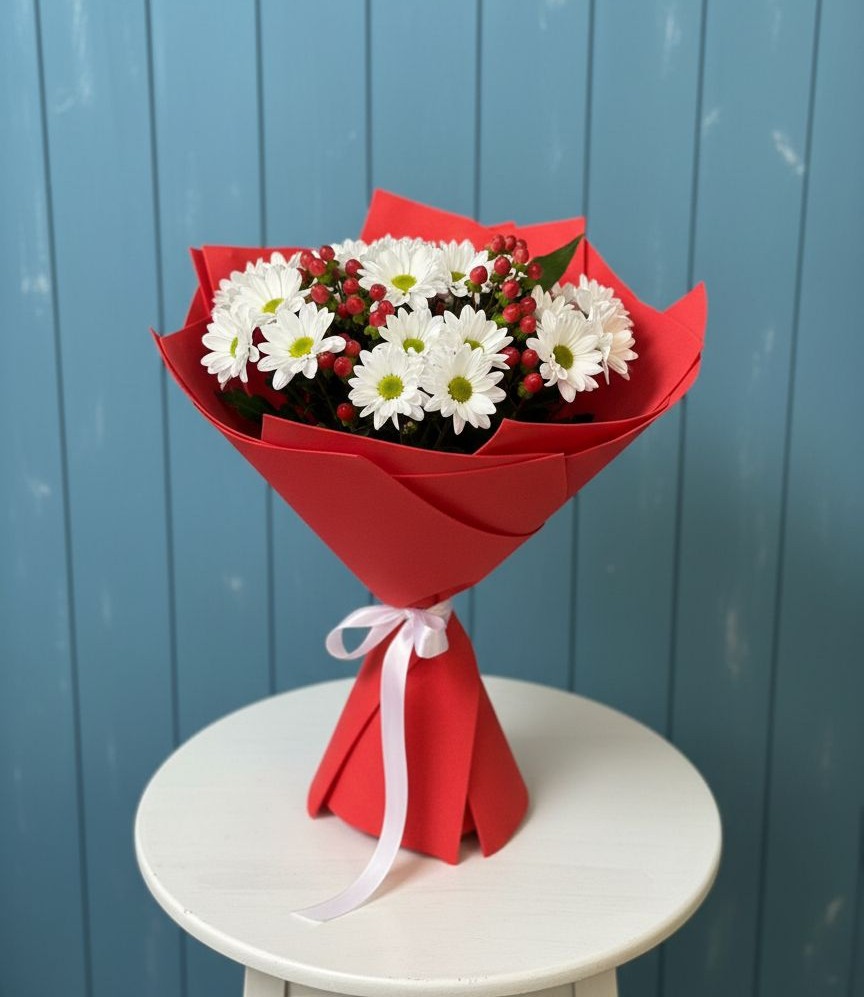 Букет цветов из: Хризантемы в Окуловке