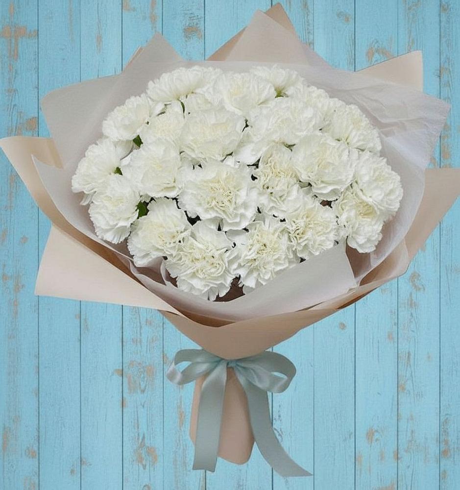 Букет цветов из: Гвоздики в Окуловке