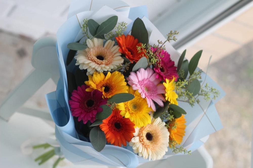 Букет цветов из: Герберы в Окуловке