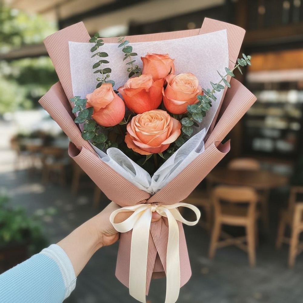 Букет цветов из: Розы в Окуловке