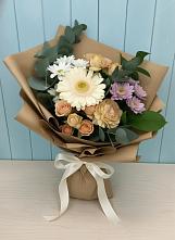 Букет цветов из:  Герберы и Хризантемы в Окуловке