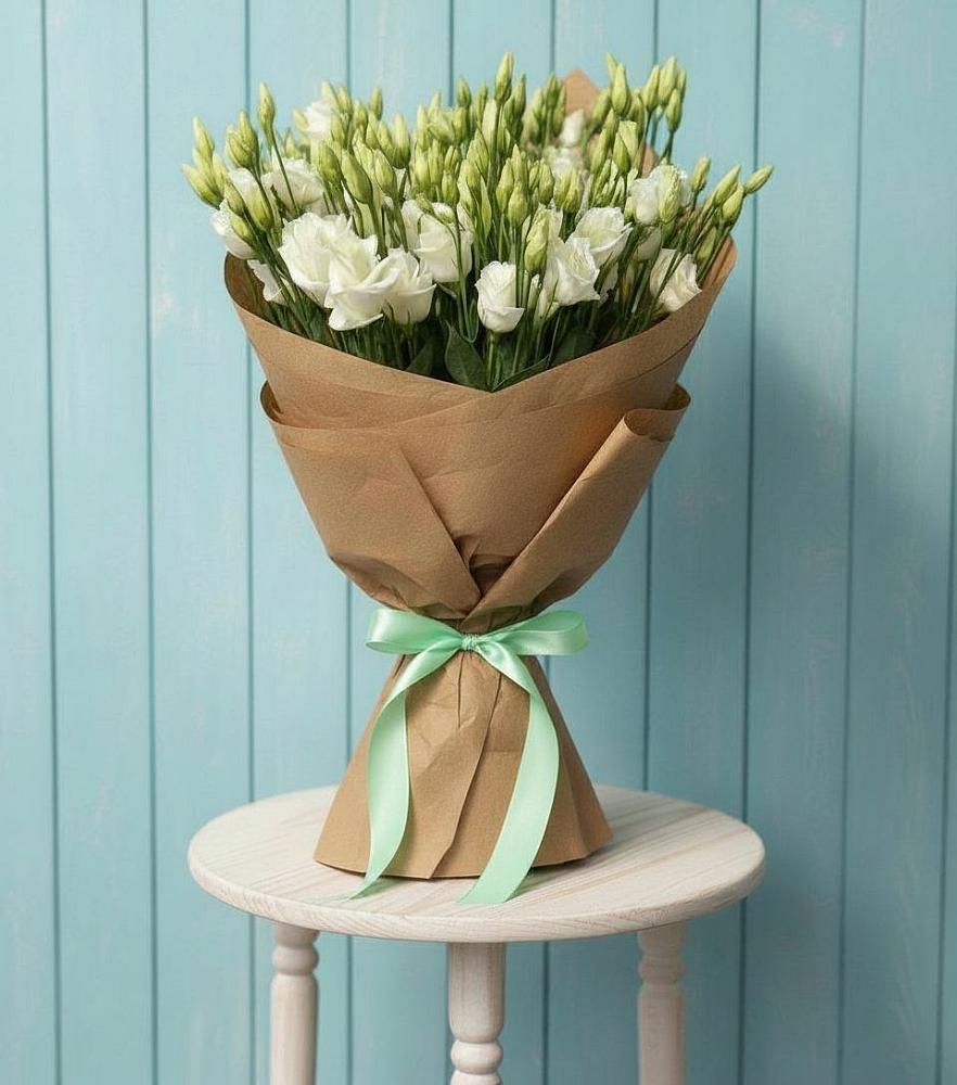 Букет цветов из: Лизиантусы в Окуловке