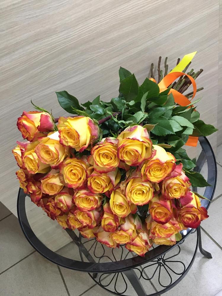 Букет Желтые розы в Окуловке