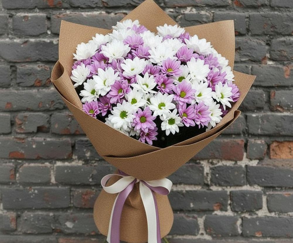 Букет цветов из: Хризантемы в Окуловке