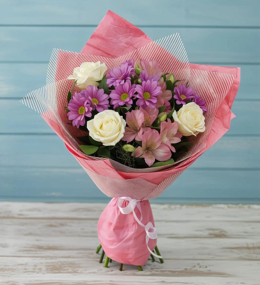 Букет цветов из: Герберы в Окуловке