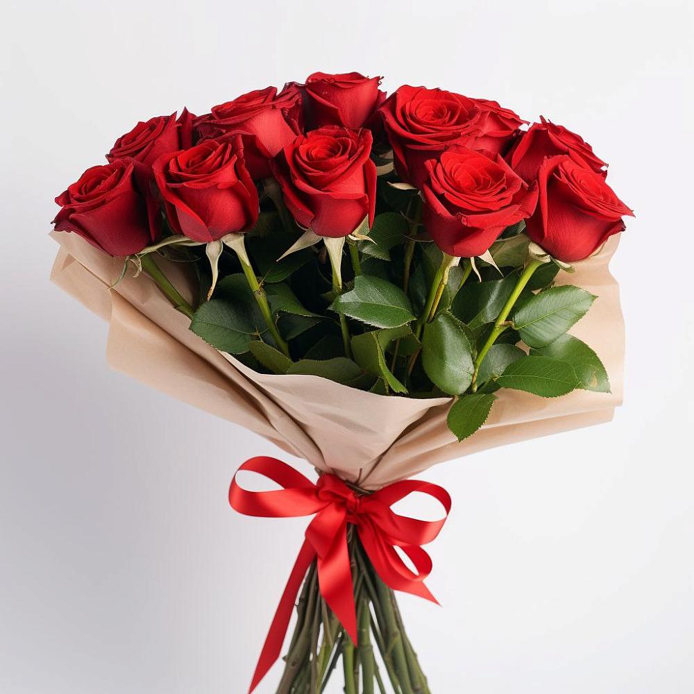 Букет 11 Красных роз Эдлесс Лав в Окуловке